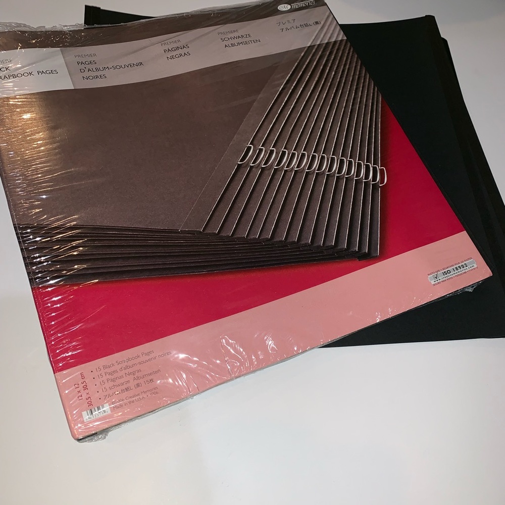 Black 12x12 scrapbook pages